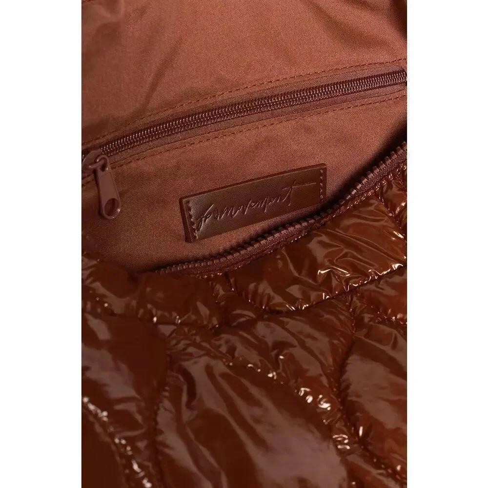 Free People Movement Surplus Shine Carryall Bag Purse Nutshell Brown NWT New - Picture 4 of 9